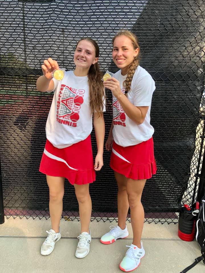Rylee Rusk and Calli Hatfield First in #1 Doubles