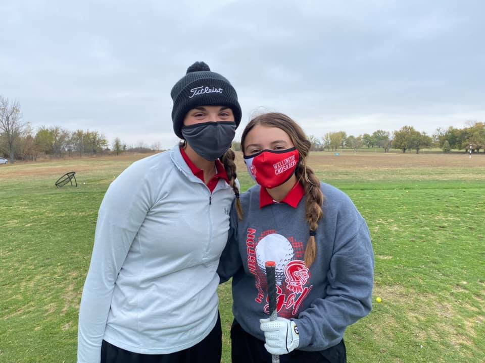 Payton & Kasiah at State 4A Girls Golf Tournament 2020
