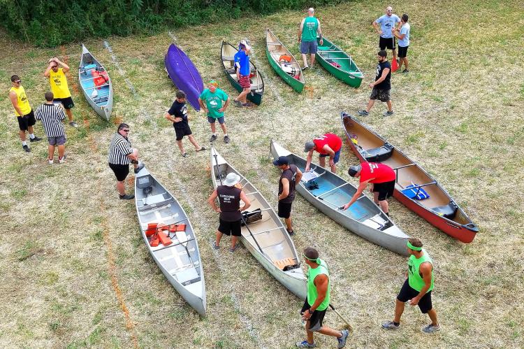 Great Race 2017 - Canoe Start