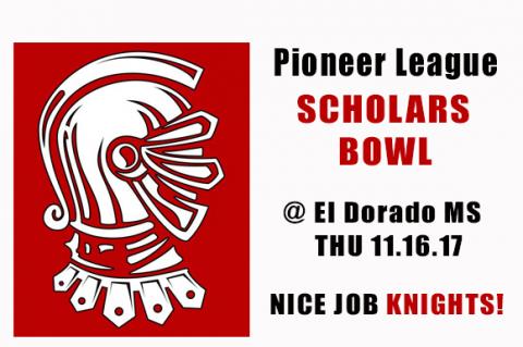 Pioneer League Scholars Bowl Fall 2017