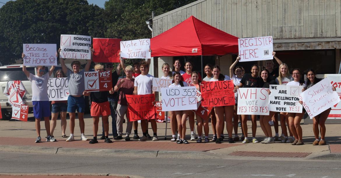 rally goers